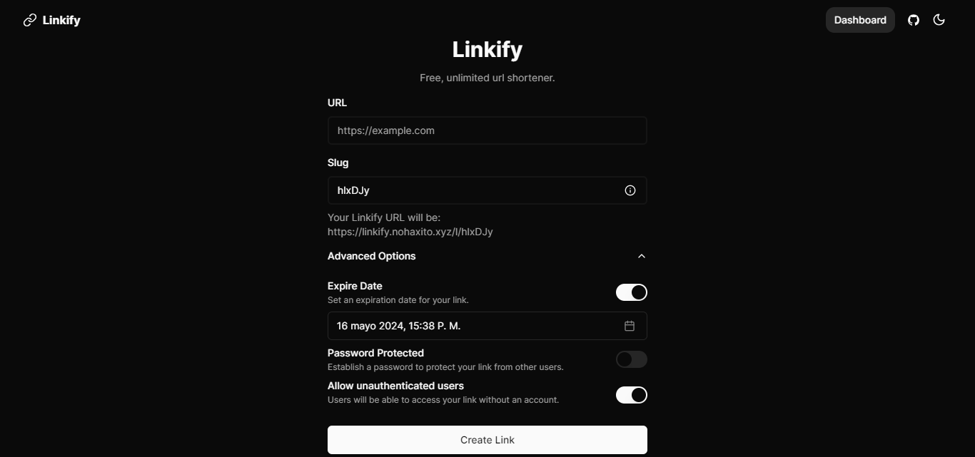Project Linkify - URL Shortener